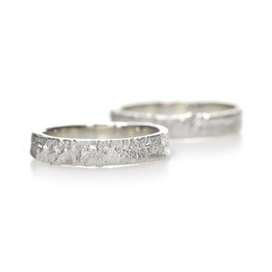 Smalle robuuste trouwring in zilver